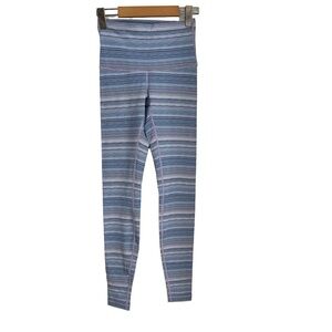 Lululemon Athletica Blue and Pink Leggings High Waist Stretch